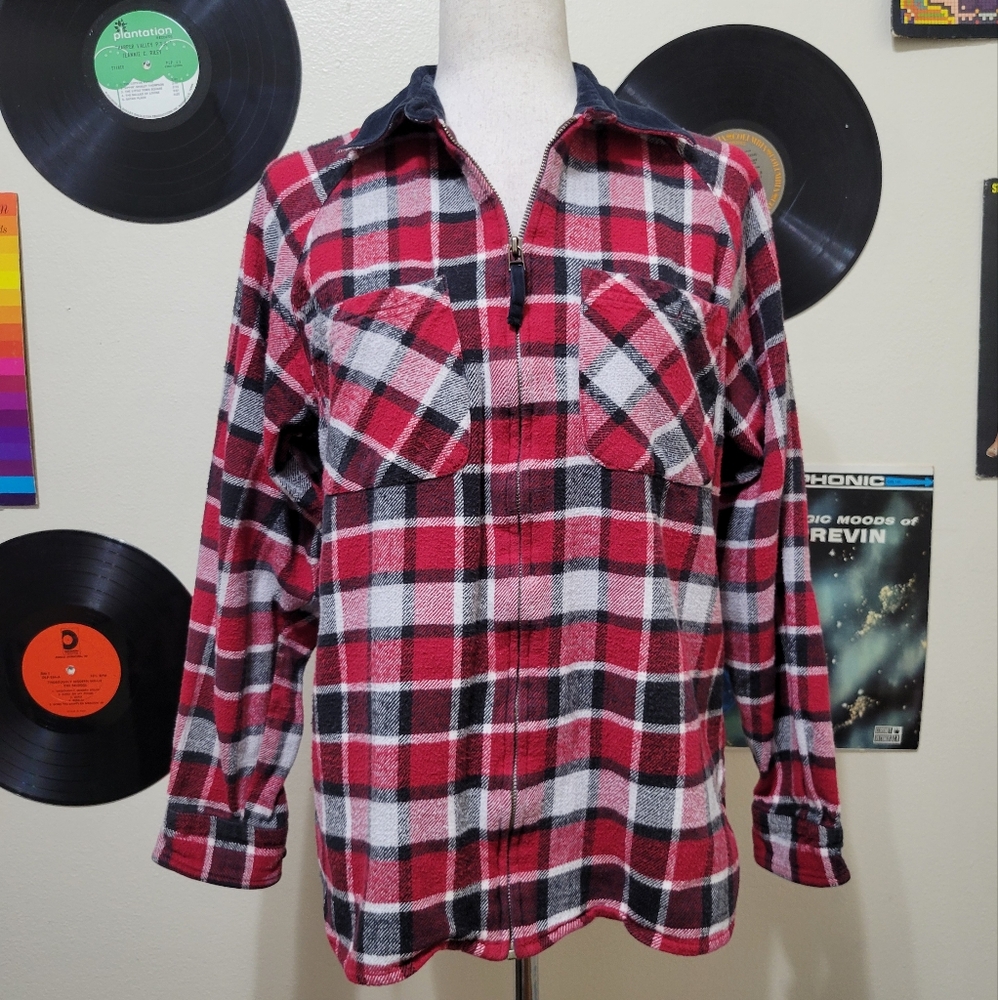 Kathy Ireland | Vintage Plaid Flannel Jacket